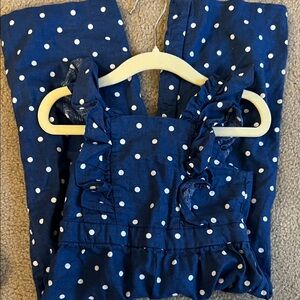 NWOT. GAP Blue Polka Dot Kids One Piece